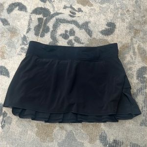 Lululemon Pace Setter Pleated Black Tennis Skirt - Size 8